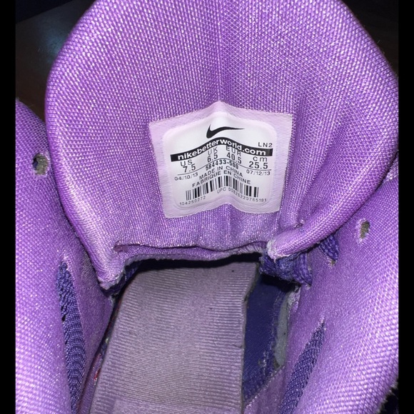 NIKE Hyper Dunk 8! Purple Basketball Shoes 7.5 - Picture 5 of 5